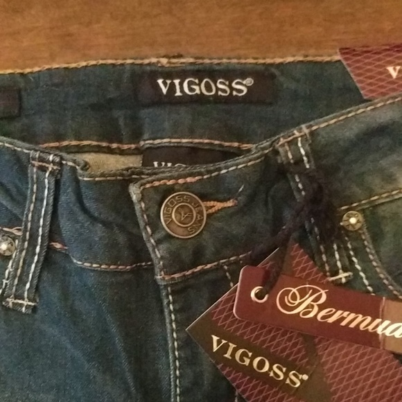 Vigoss Girls Jean Shorts Size 10 - Picture 3 of 6